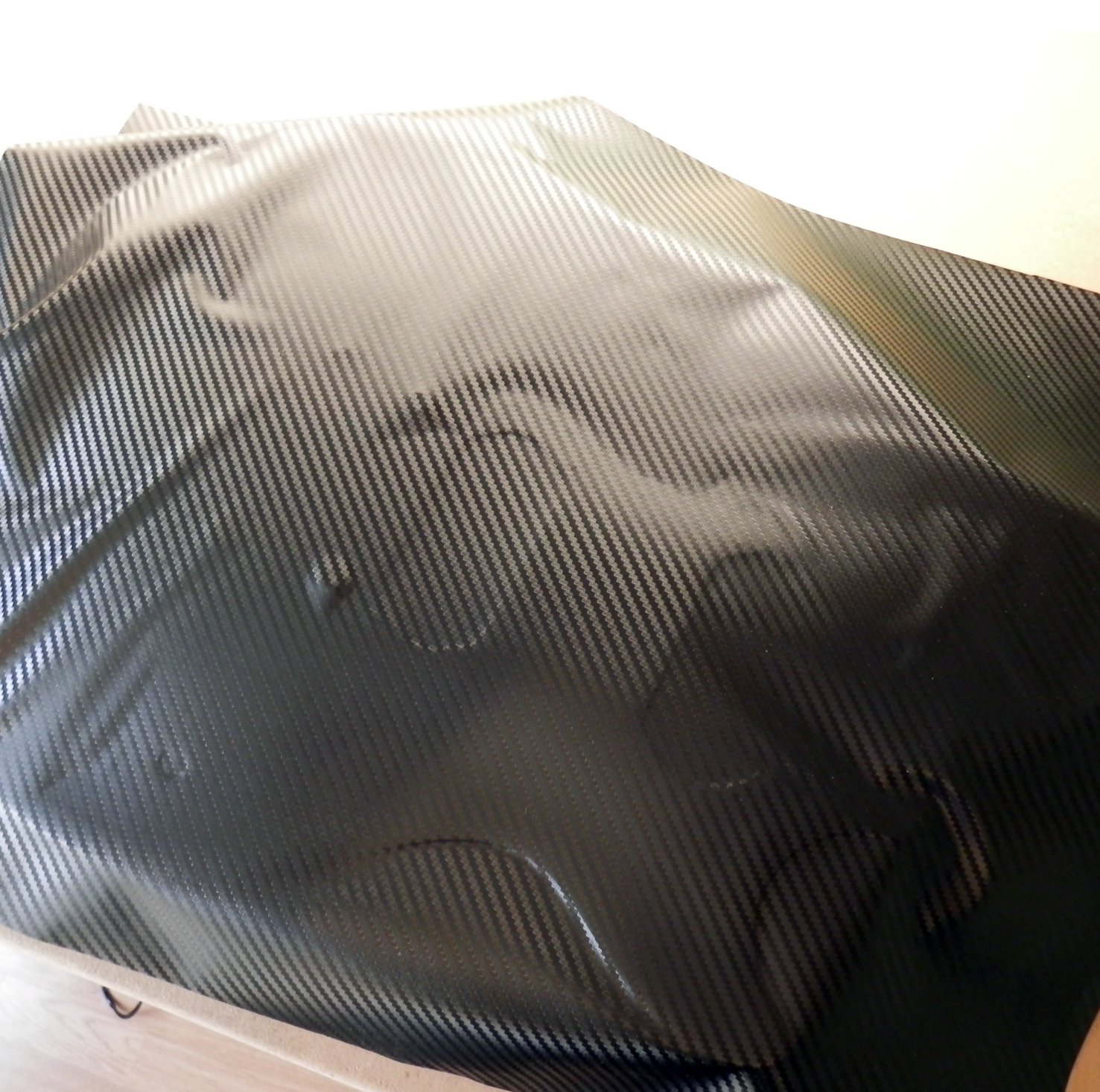 Black Carbon Fibre Vinyl Skin Wrap for Electric Guitar Air Lease Sticker DIY