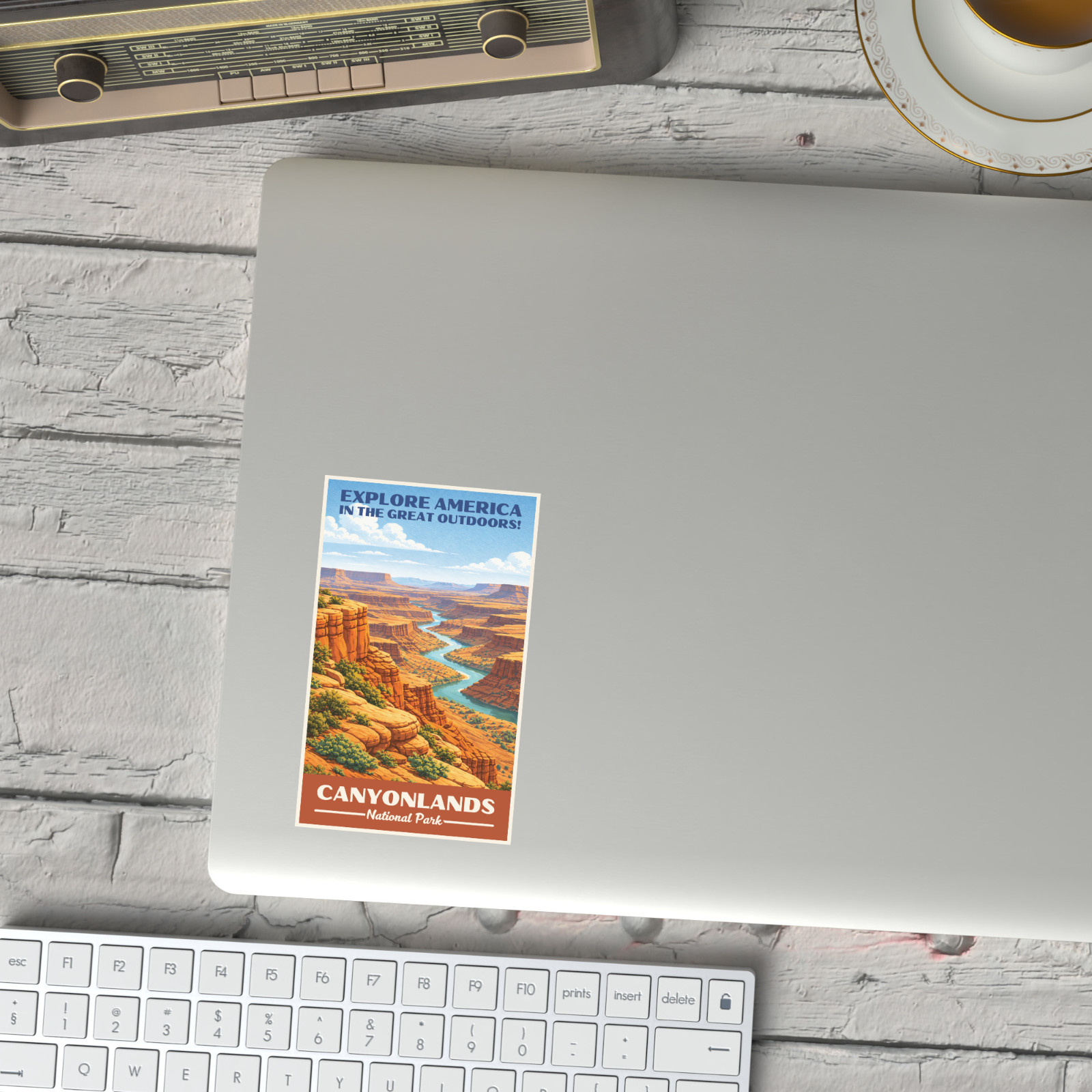 Canyonlands National Park Sticker WPA Vintage Waterproof Vinyl Decal Utah
