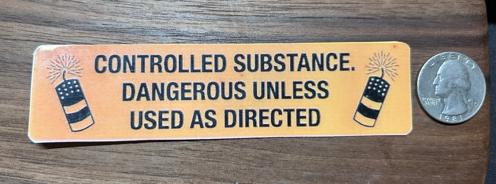 Controlled Substance – Glossy Vinyl Sticker