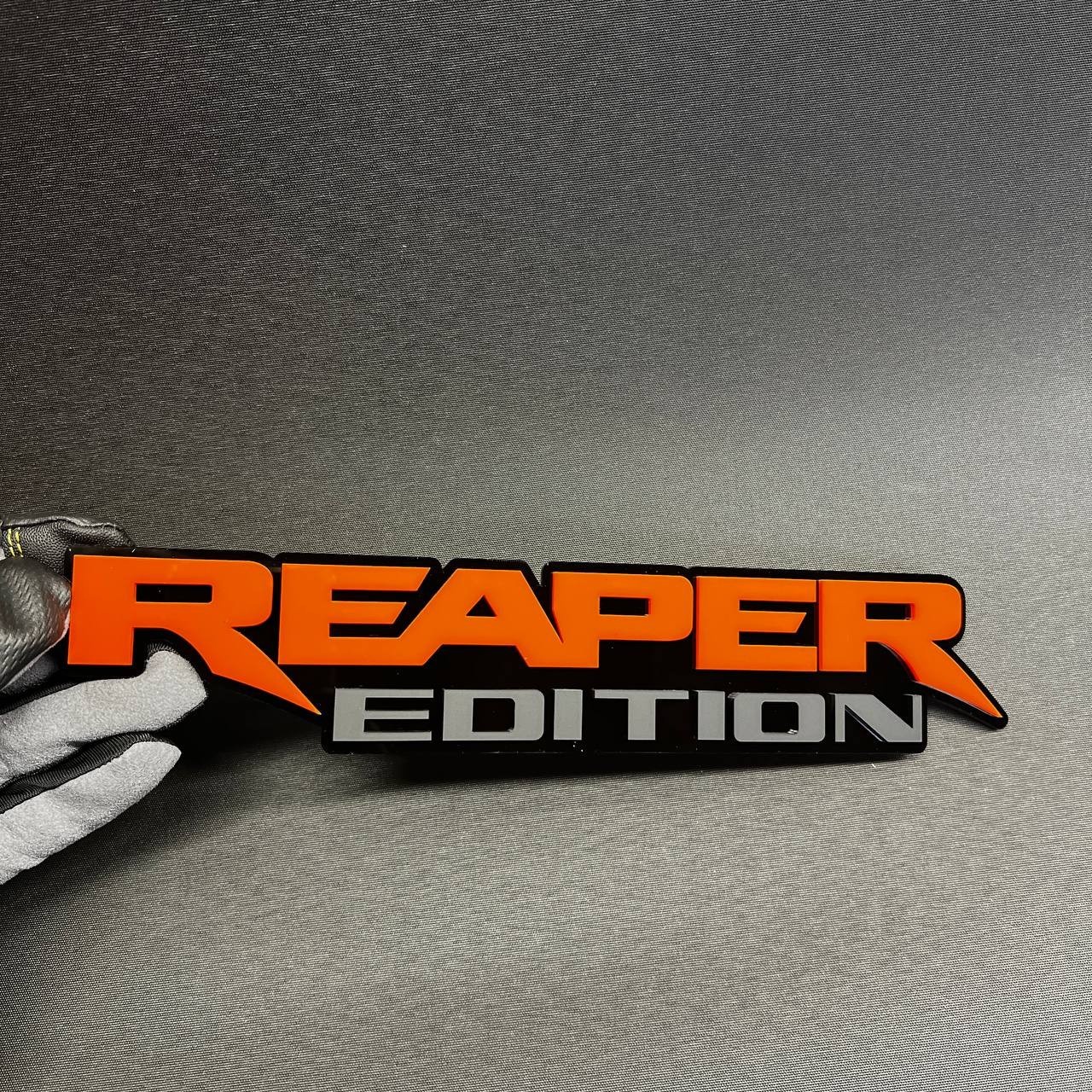 1PC REAPER EDITION Custom 3D Text Car Badge Fender Emblem Tailgate Toolbox Decal
