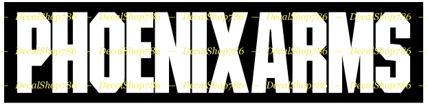 PHOENIX ARMS – Hunting/Outdoor Sports – Vinyl Die-Cut Peel N' Stick Decals