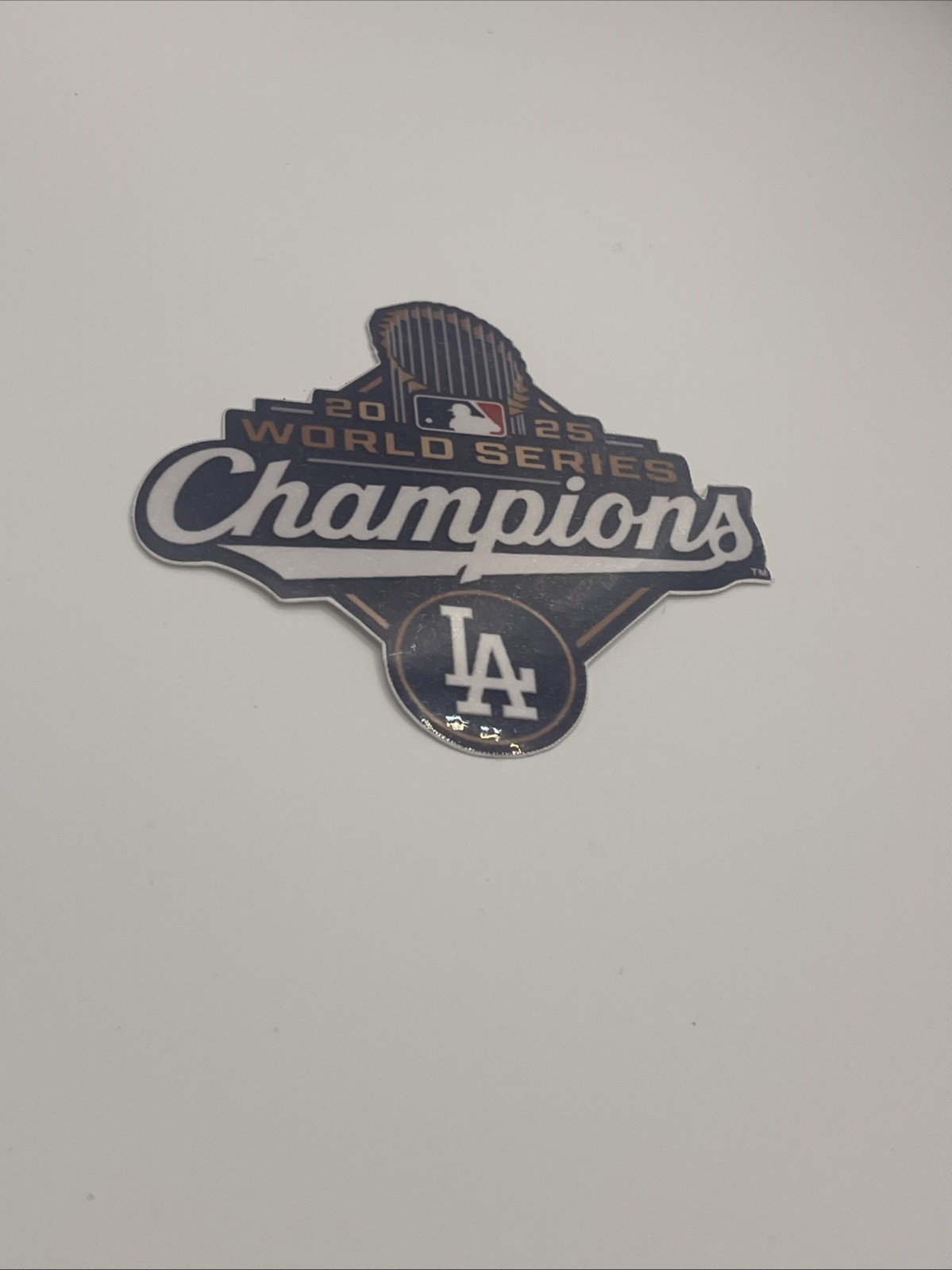 L A Dodgers 2025 World Series Championship Vinyl Sticker Laminate Decal 3×3