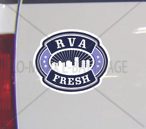 RVA Fresh Richmond Virginia New Custom Design Retro Art Cityscape Vinyl Sticker