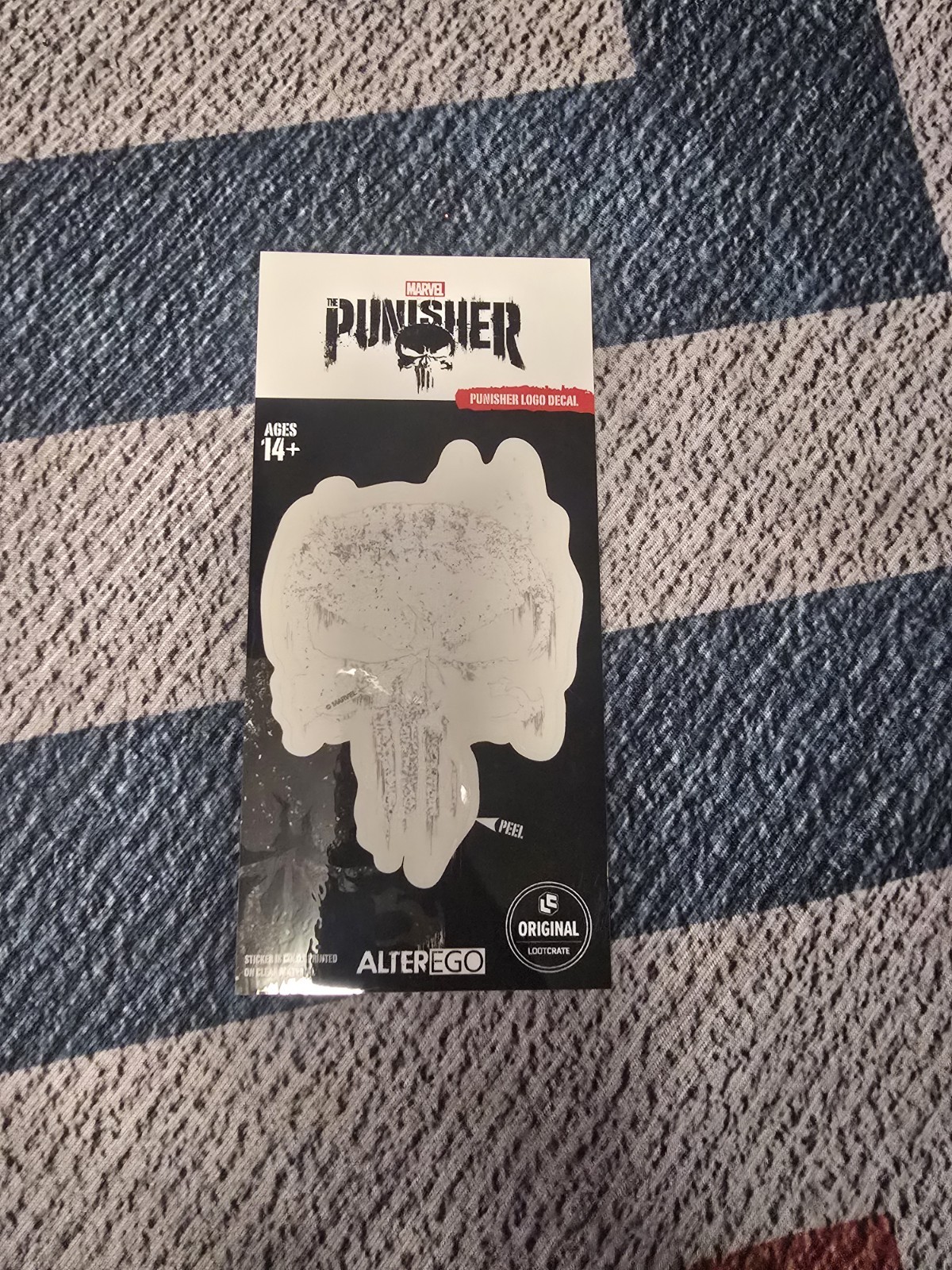 Marvel the Punisher Logo Sticker Decal Loot Crate Exclusive, May 2018