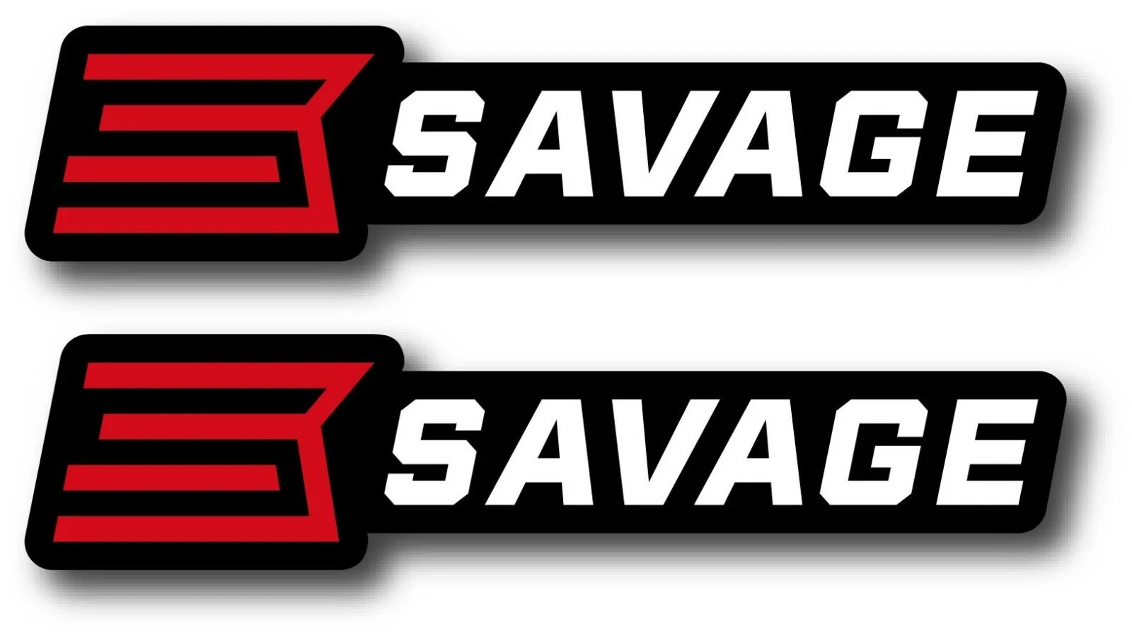 2X SAVAGE DECAL STICKER 3M USA WINDOW CAR FIREARM GUN WEAPON SHOOTING HUNTING