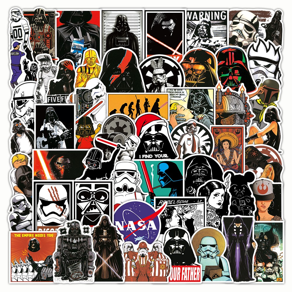100Pcs Star Wars Stickers Bomb Laptop Skateboard Luggage Graffiti Decals Pack