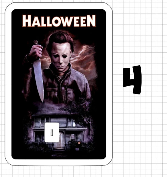 Michael Myers Halloween Movie Poster 4 Credit Debit Card ATM Skin Sticker Horror