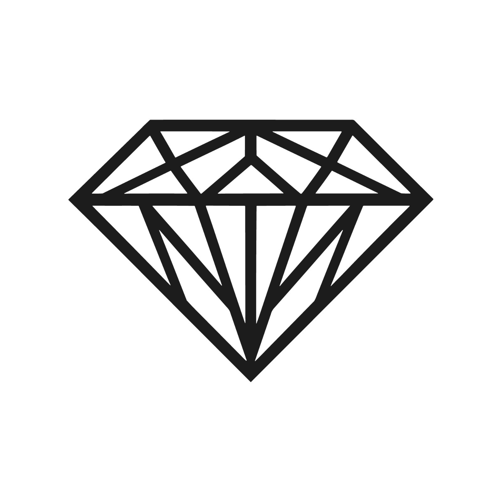 Diamond vinyl decal Ruby jewel gem laptop car sticker