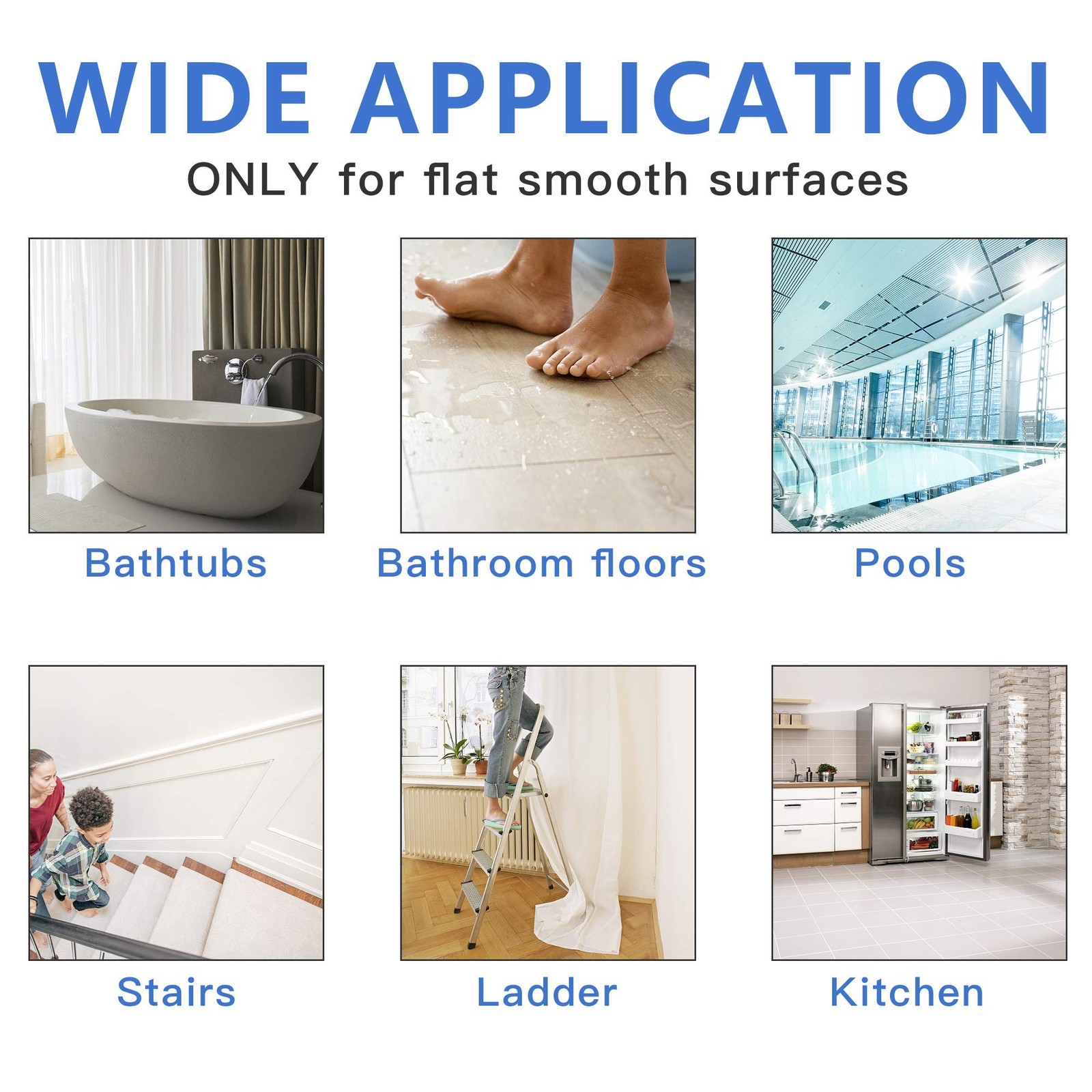 Supkiir Bathtub Non Slip Stickers, 24 PCS Anti Slip Adhesive Shower Treads wi…