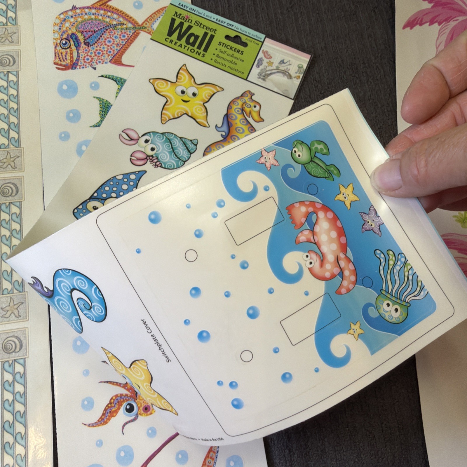58+ Stickers Street Wall Creations Decor Wall Ocean Fish Tropical Bed Bath