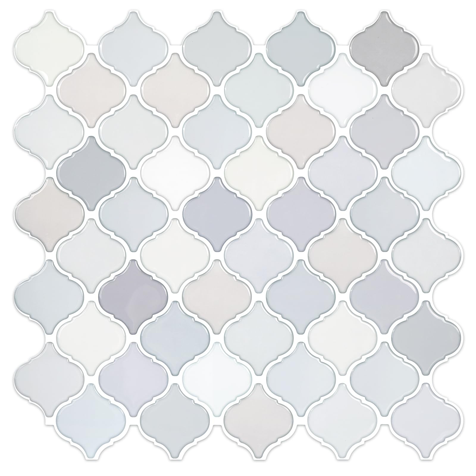 Azulejos Adhesivos Arabescos Gruesos Tonos Claros Para Pared De Lujo Pro