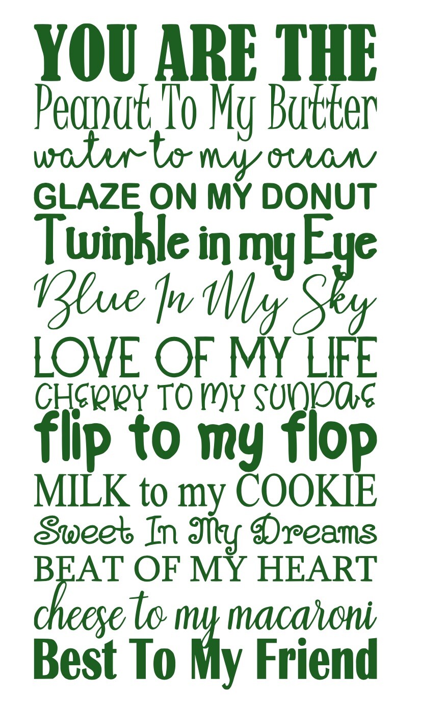 Die Cut Vinyl Wall Decal Quote House Lover Faith Best Friend 11.5 X 22” Decor