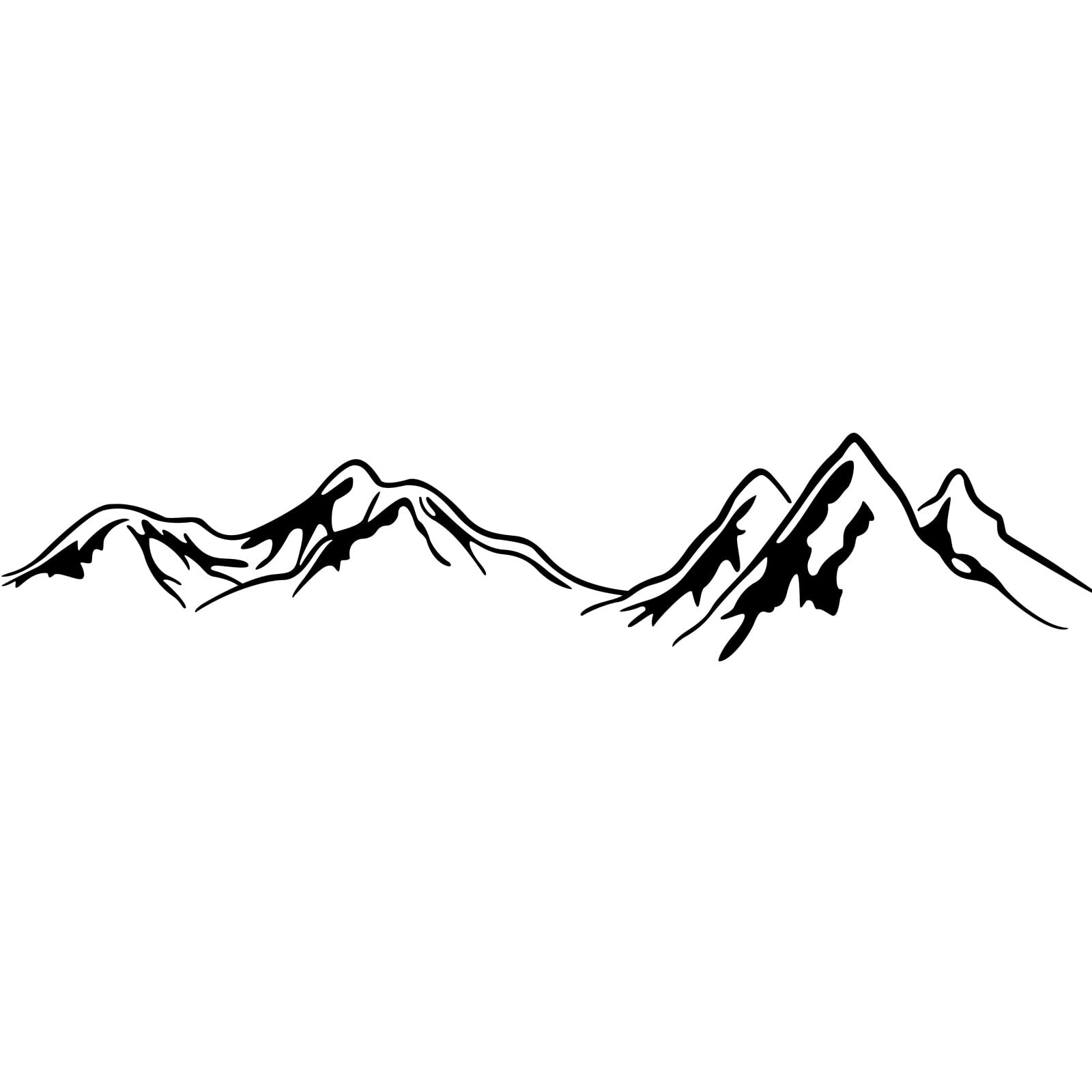 Big Mountains Wall Stickers Family Landscapes Wall Decals Beautiful Art Mural…
