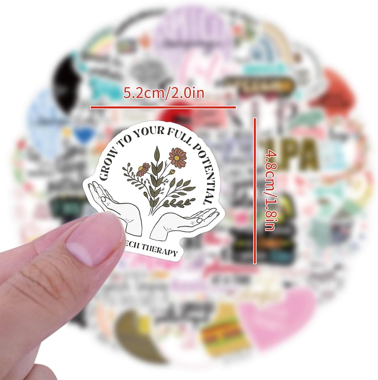 60 PCS Speech Language Pathologist Stickers –