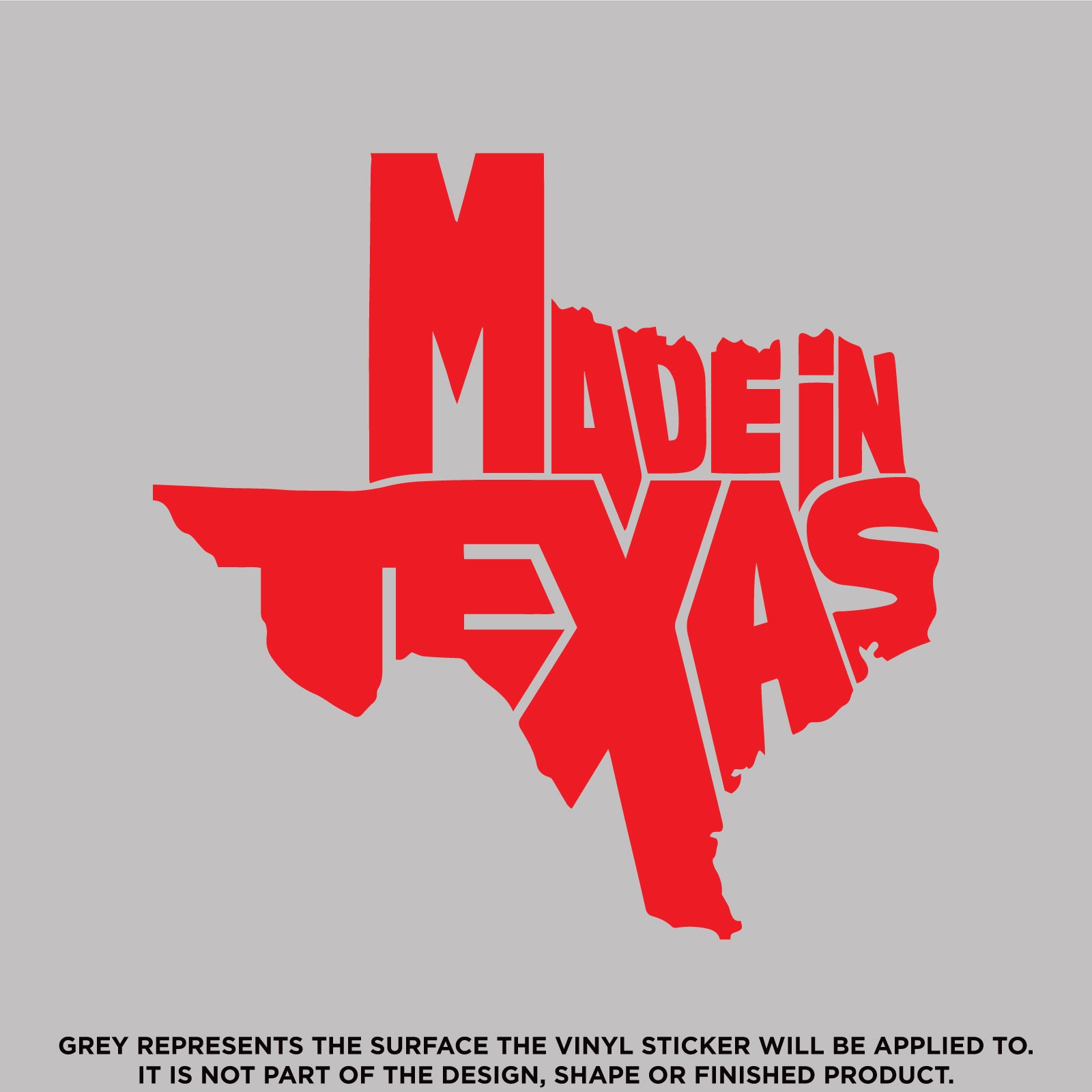 Made In Texas Die Cut
