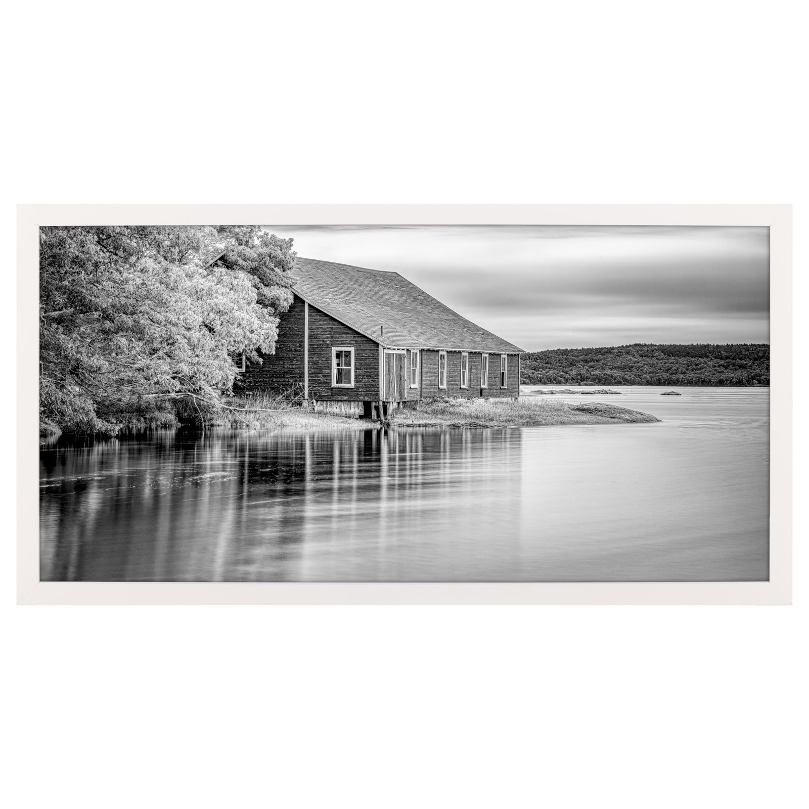 Snap – 10"x20" White Wood Wall Poster Frame – Wall Mount Display – Perfect Fi…