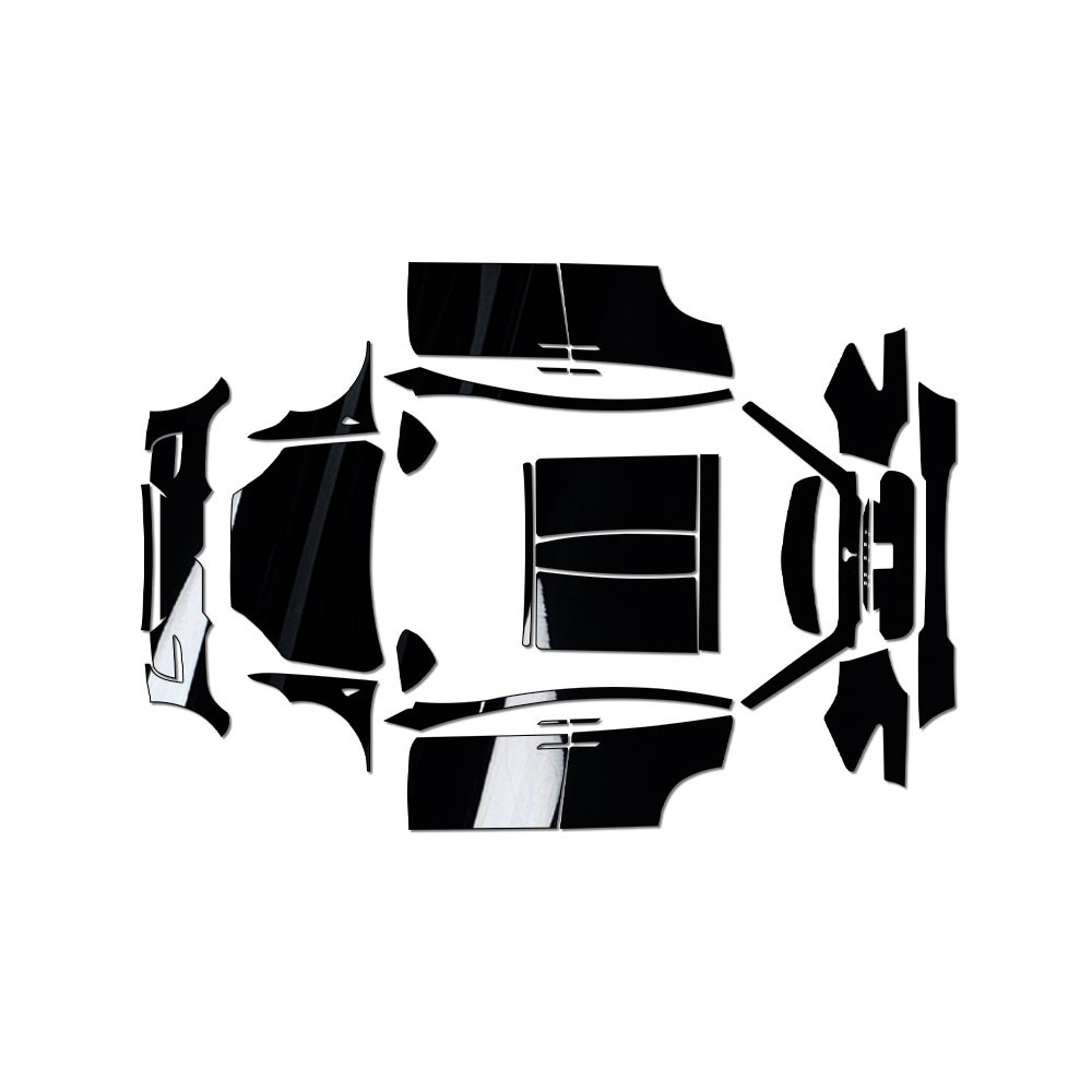 Tesla Model X 22-23 PreCut Paint Protection Film Piano Black Wrap Color Change