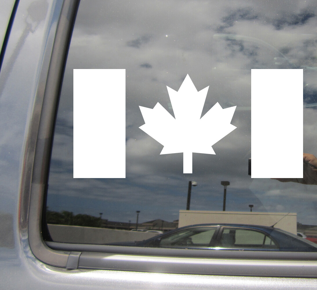 Canada Flag – Maple Leaf Laptop Car Bumper Vinyl Decal Adhesive Sticker 10183