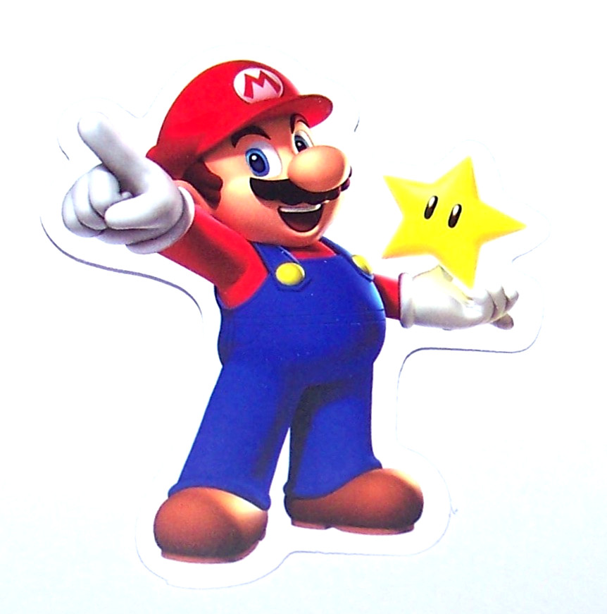 Super Mario Bros. – Cut Sticker Decal Movie Nintendo Video Game MARIO & Star