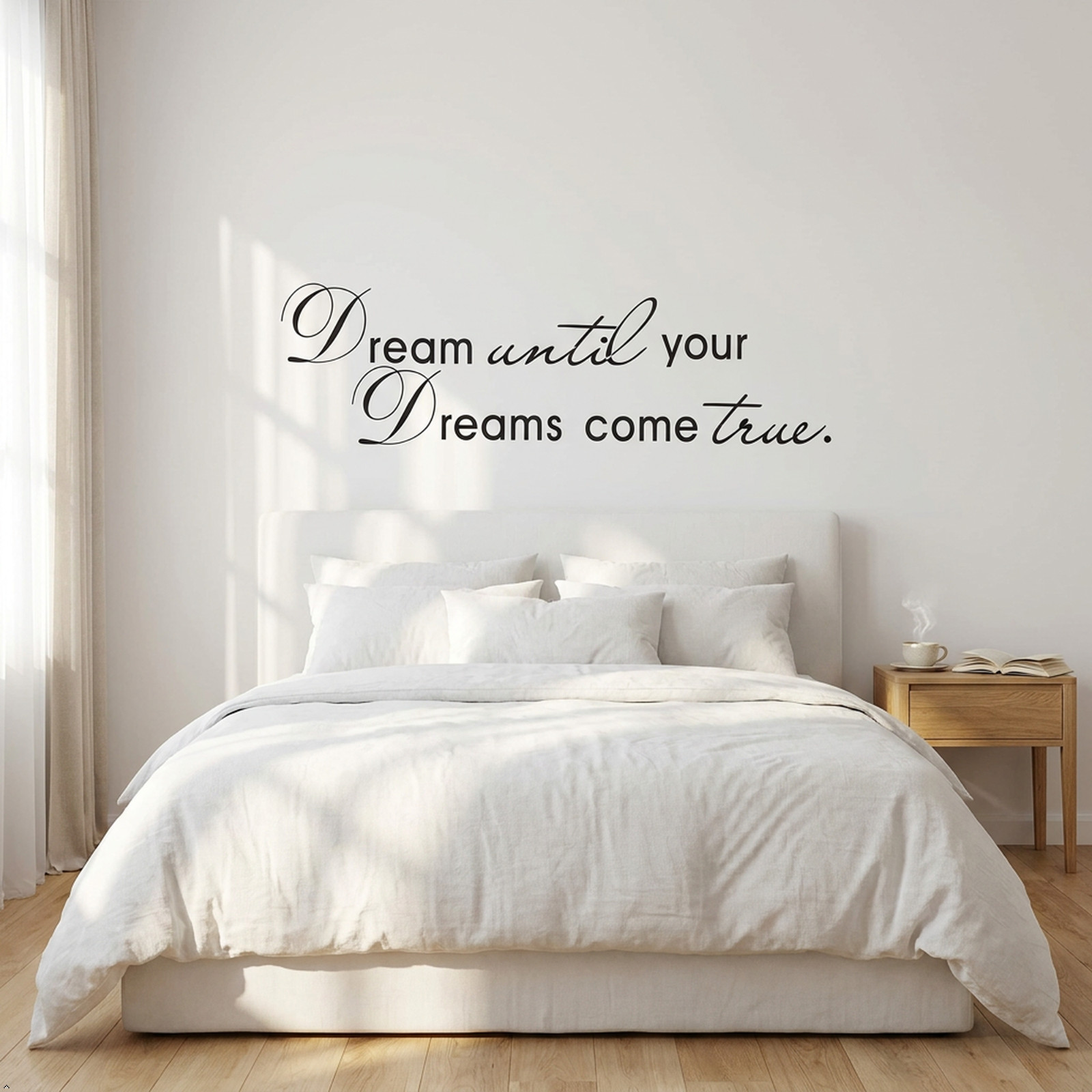 Dream Until Your Dreams Come True Quote Saying Wall Sticker Home Decal Decor