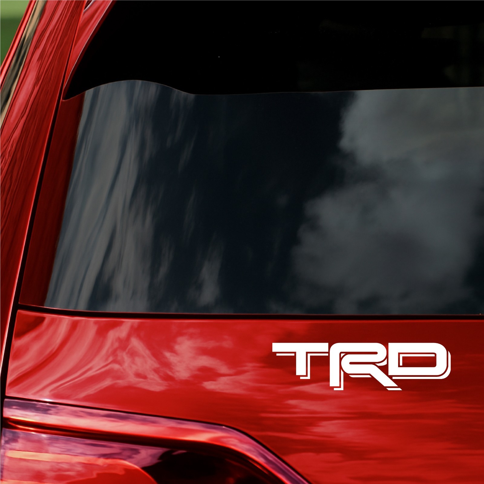 TRD Logo Decal 2 Pack Vinyl Sticker Toyota Racing Car Truck Window
