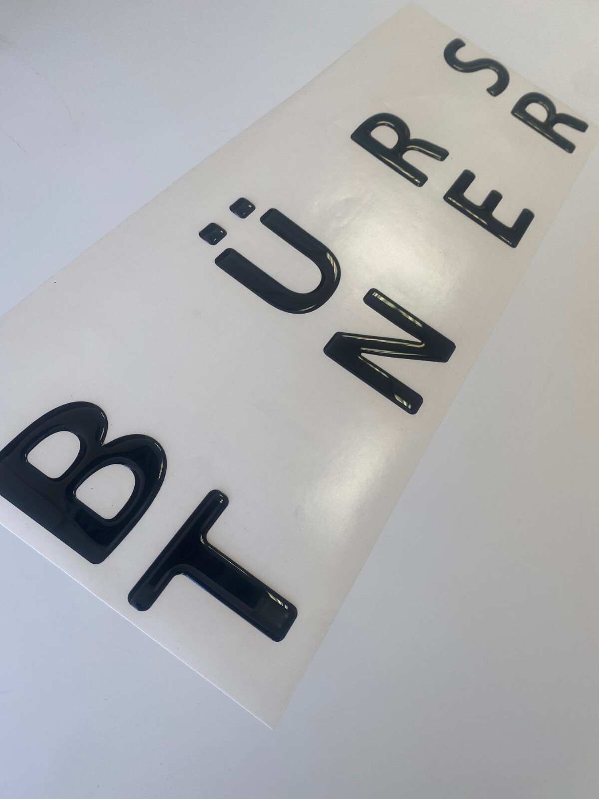 Sticker Decals Motorhome Burstner, Burstner Text Stickers x1, 3D Gel