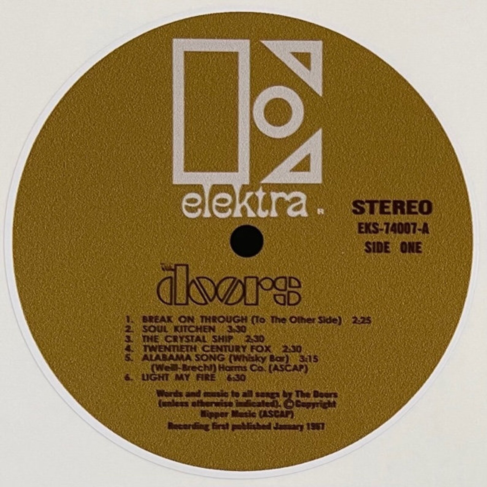 THE DOORS The Doors Sticker *NEW* Measures 4" Round