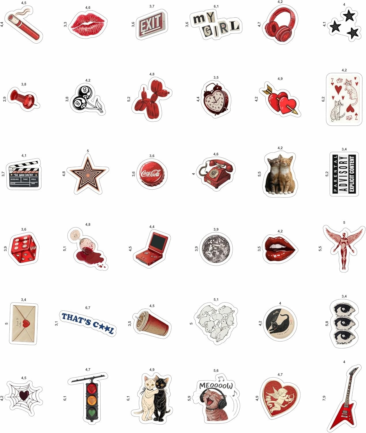 "100Pcs Heavy Metal Band Stickers, Metal Stickers, Heavy Metal Gifts for Men a..