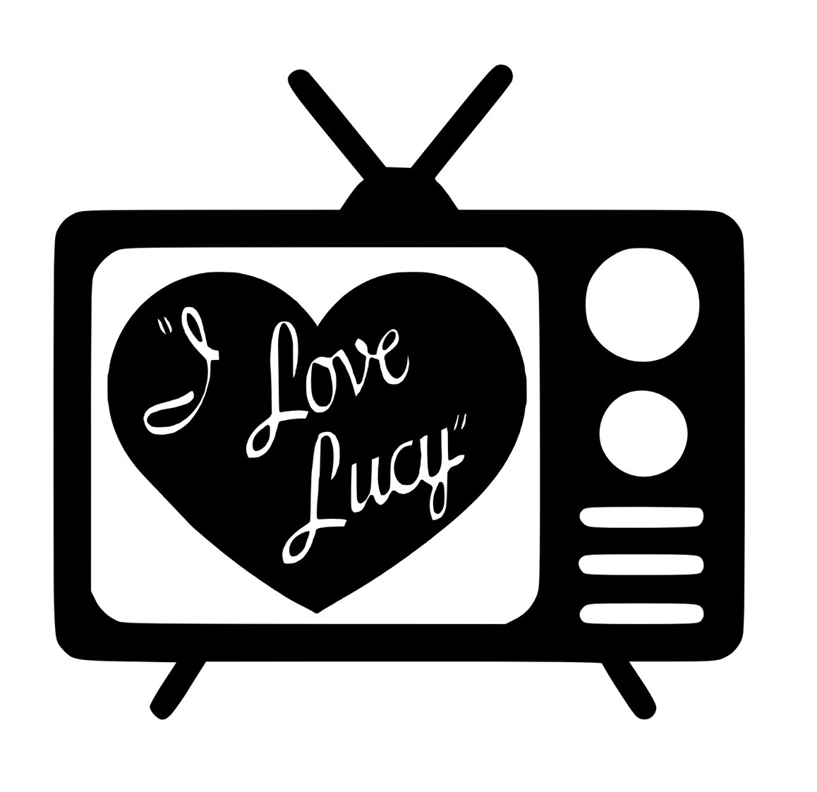 I Love Lucy Lucille Ball funny comedy comedian Vinyl Decal You Pick Color
