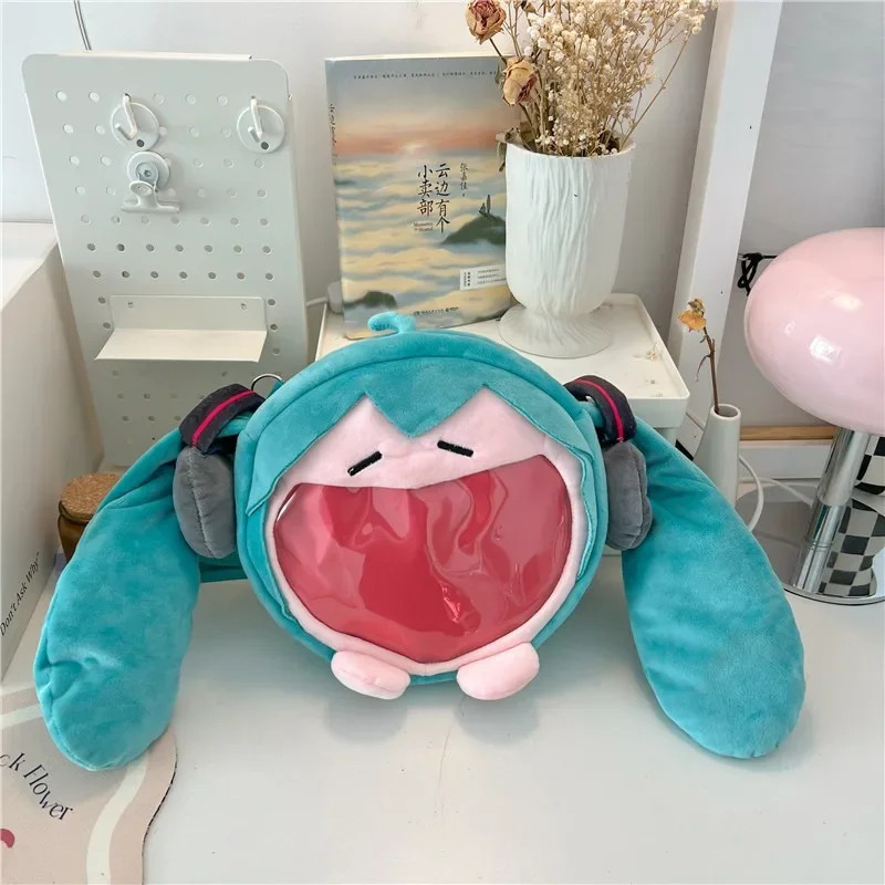 Anime Hatsune Miku Cosplay Plush Backpack Ita Bag Women Bag Shool Student Men Ve