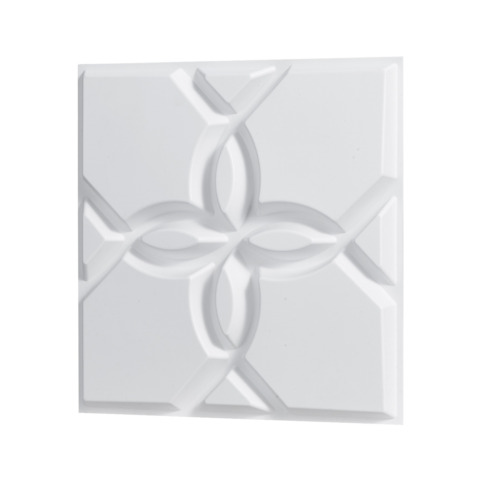 Uimoso 33-Pack 3D PVC Wall Panels,11.81"x11.81", 32 Sq.Ft,Floral Design, White