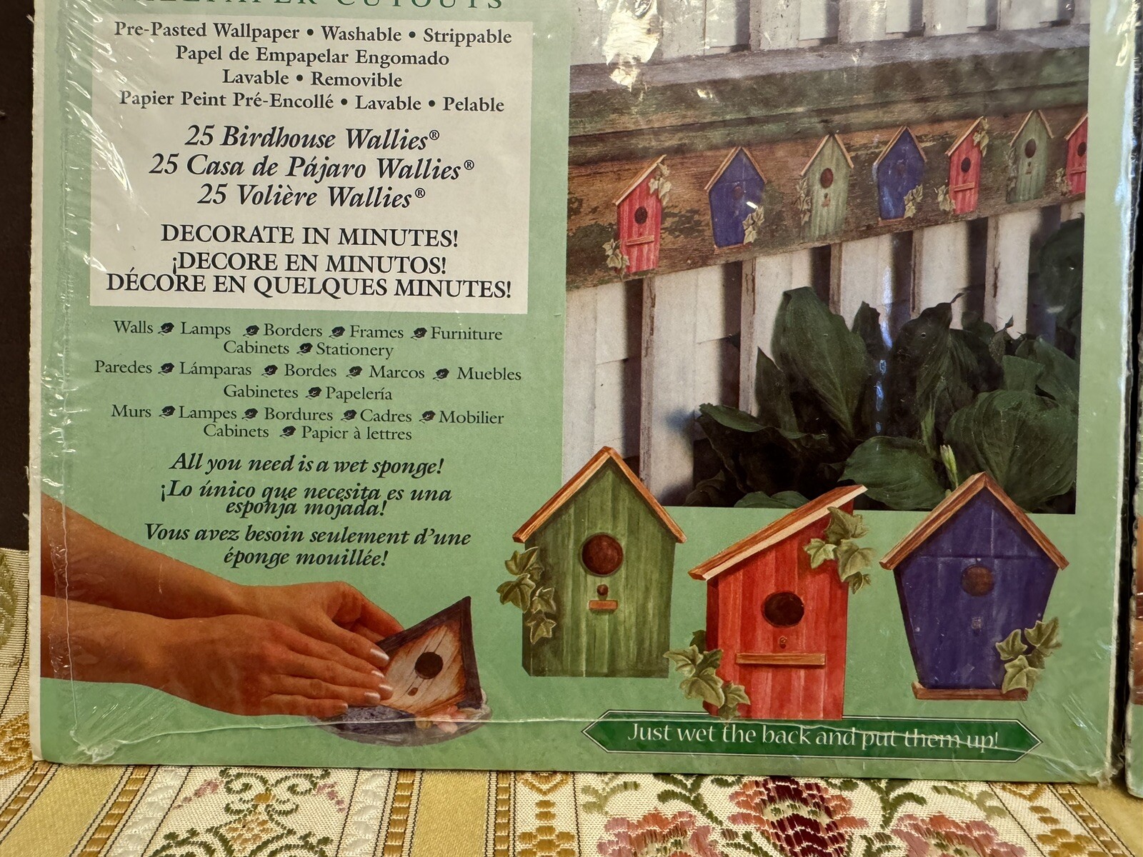 Wallies Wallpaper Cutouts Birdhouse 25 Pieces LOT of 2