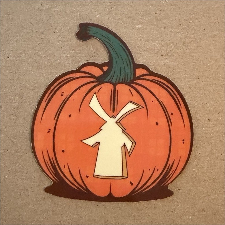 Dutch Bros Pumpkin Halloween Vinyl Sticker