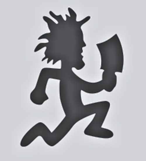 GLITTER HATCHETMAN STICKER INSANE CLOWN POSSE TWIZTID ICP JUGGALO JUGGALETTE