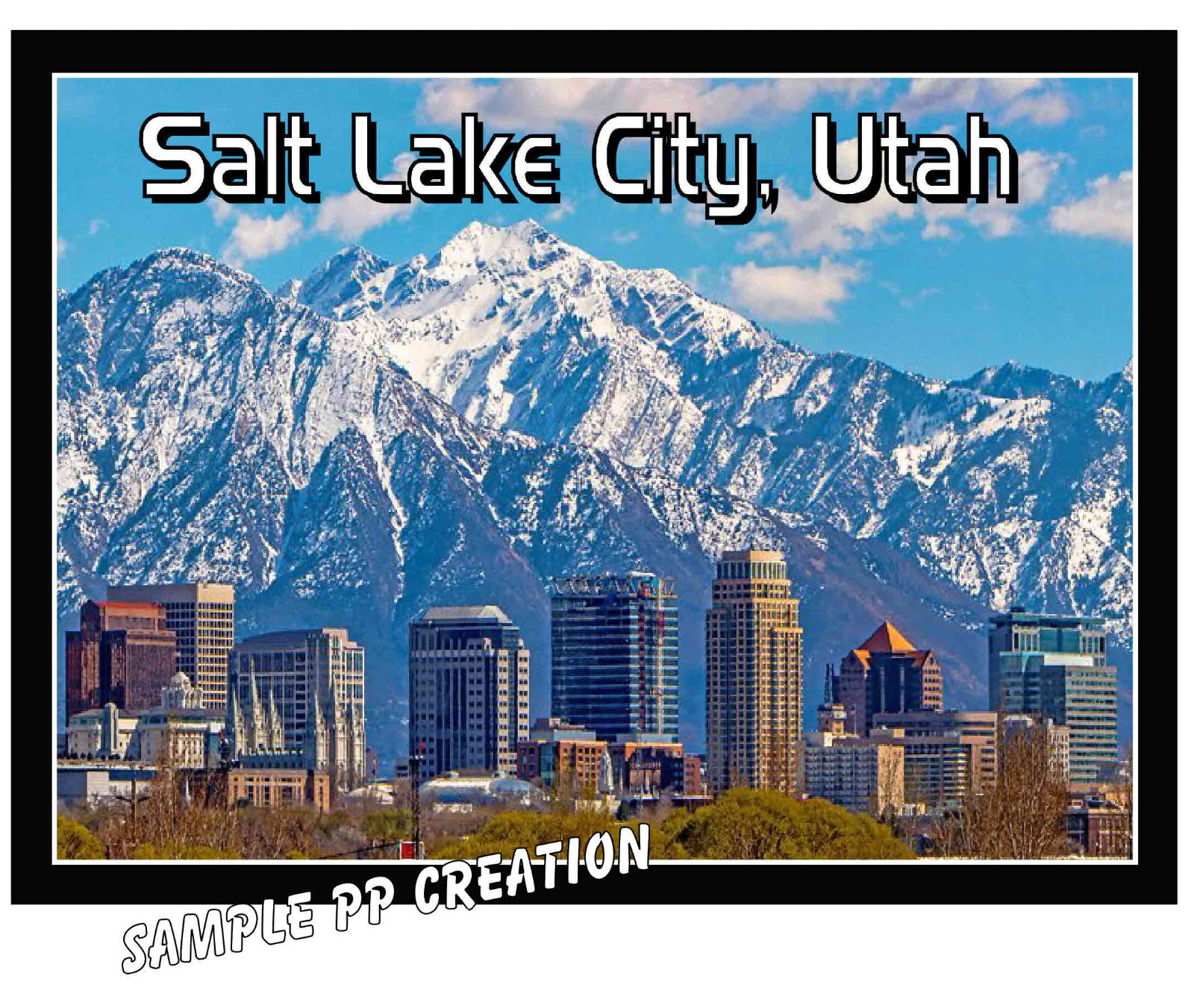 SALT LAKE CITY, UTAH PHOTO FRIDGE MAGNET 4 X 3 inches TRAVEL