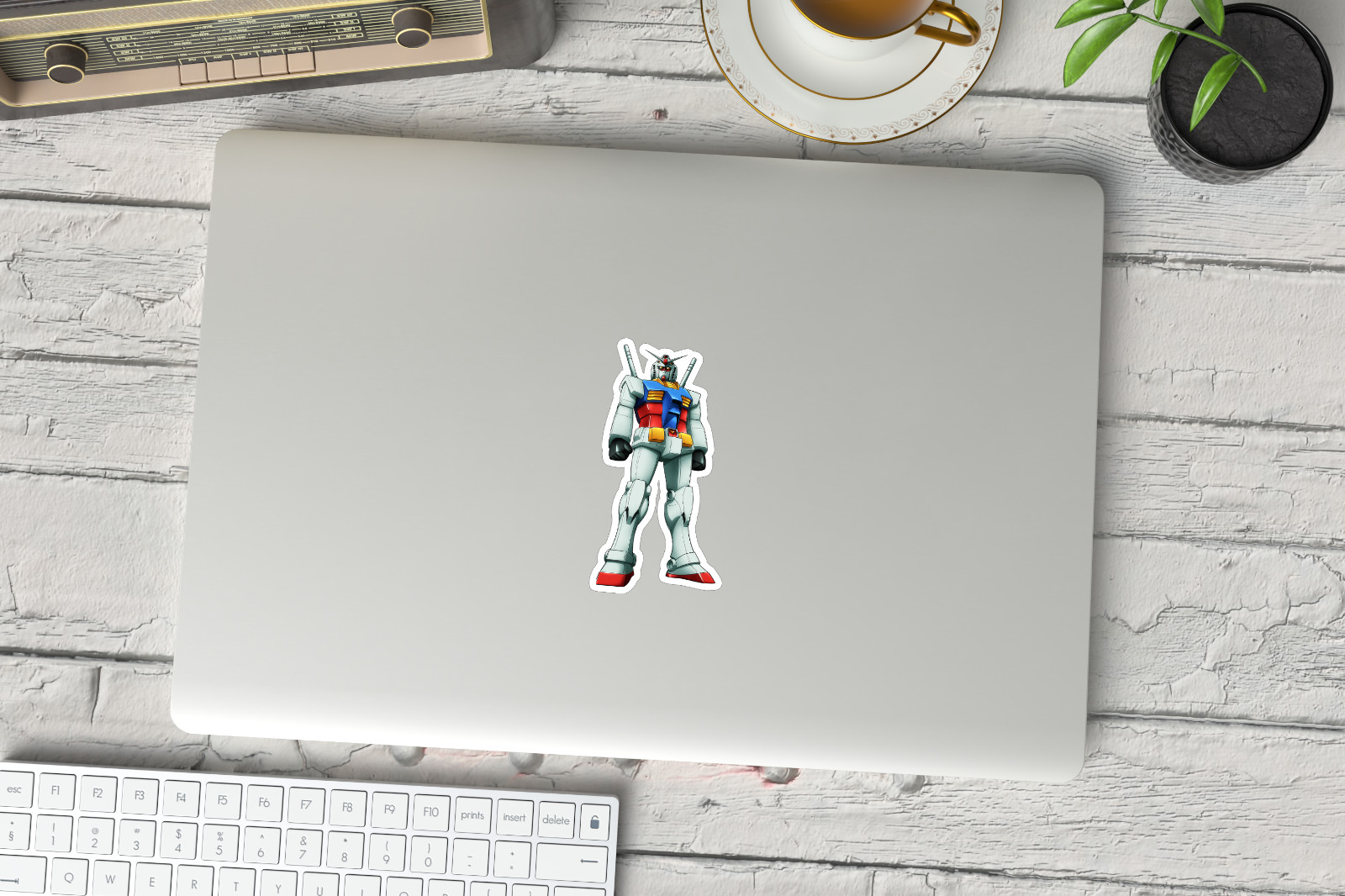 NEW- For Gundam I Rx-78 Vinyl Sticker Laptop Decal – 2.7 W x 5.5 H INCHES