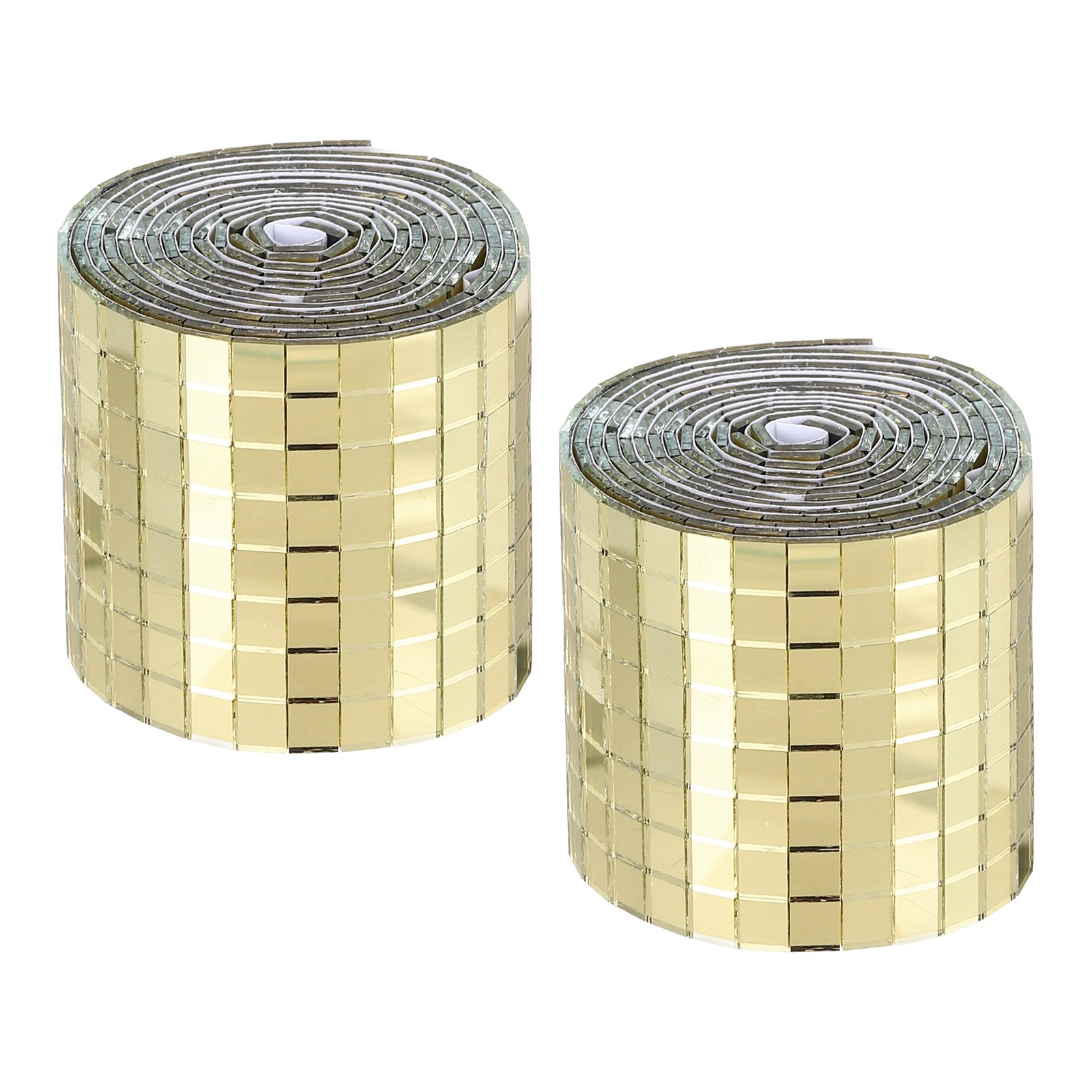 3200 Pieces Adhesive Mosaic Tiles 5 x 5 mm Disco Tiles Gold 2 Pcs