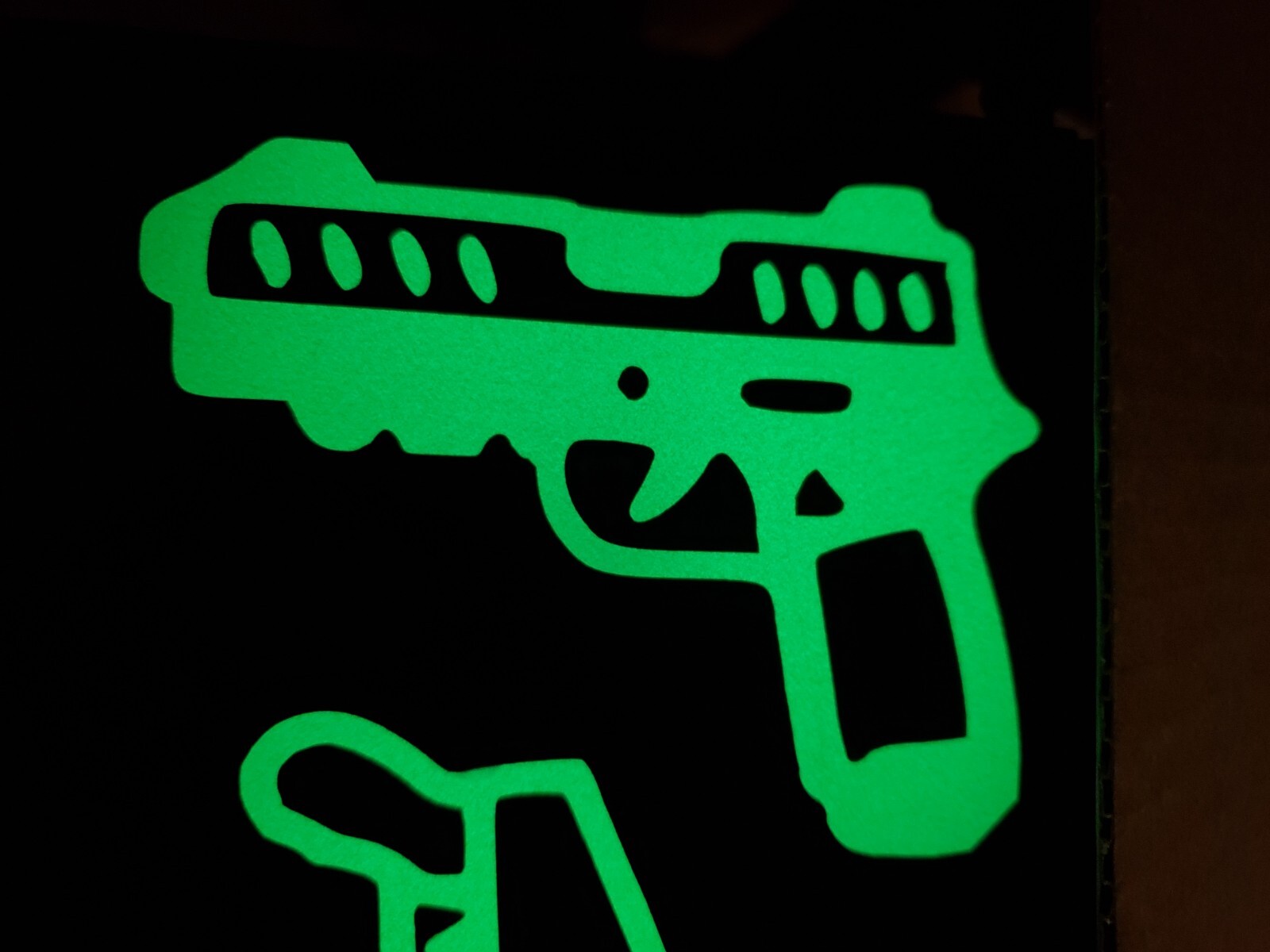 Glow In The Dark Vinyl Decals Guns Pew Pew Mixed Lit Studios Decor Full Sheets