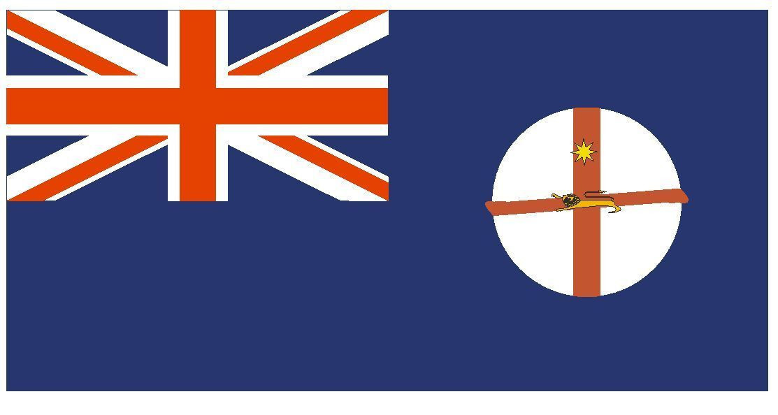 New South Wales International Flag Sticker Decal F347