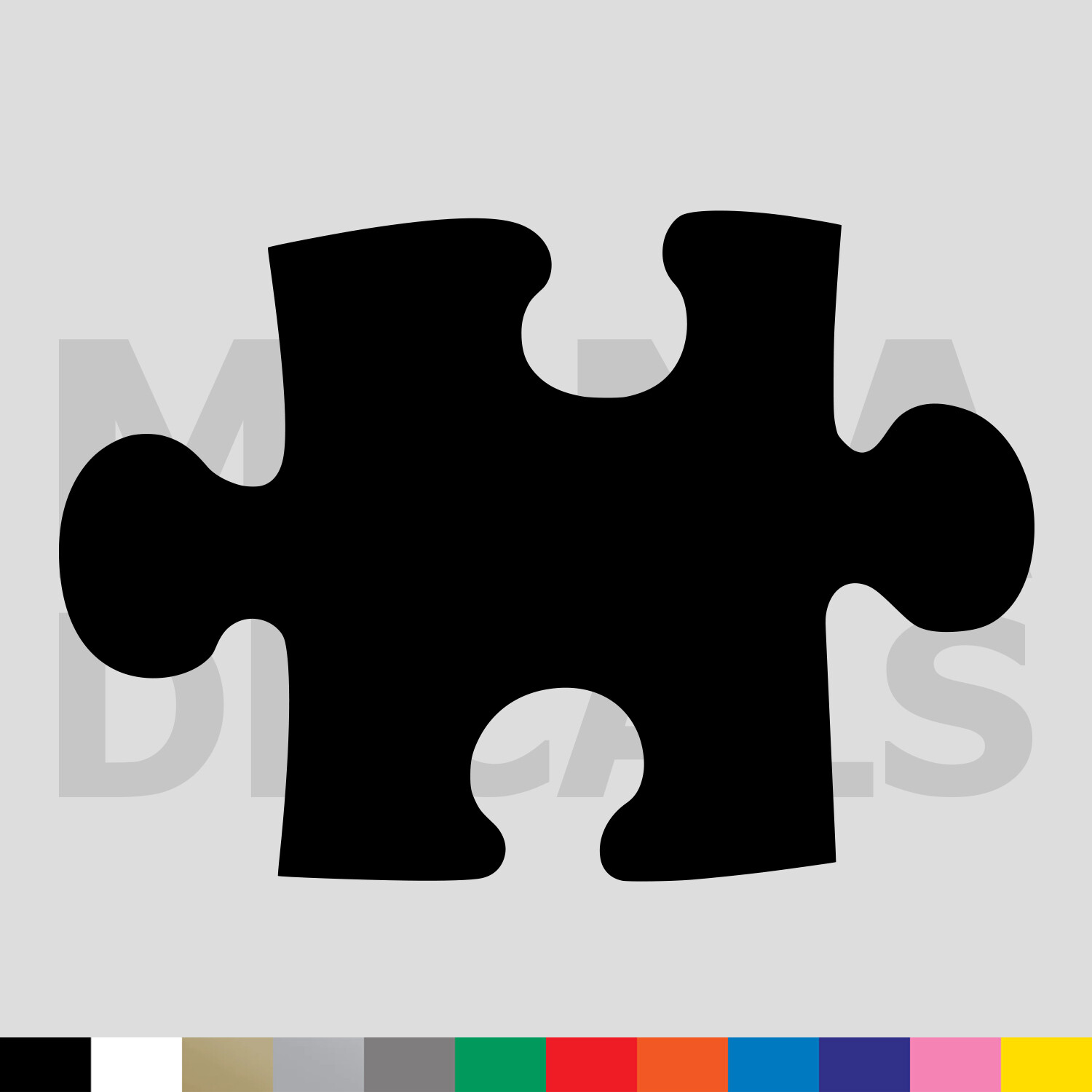 Puzzle Piece Vinyl Die Cut Decal Sticker