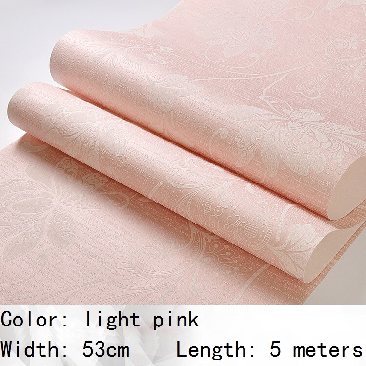 5M Wallpaper Self-adhesive Wall Sticker Decor Embossed Textured Floral Home Arts