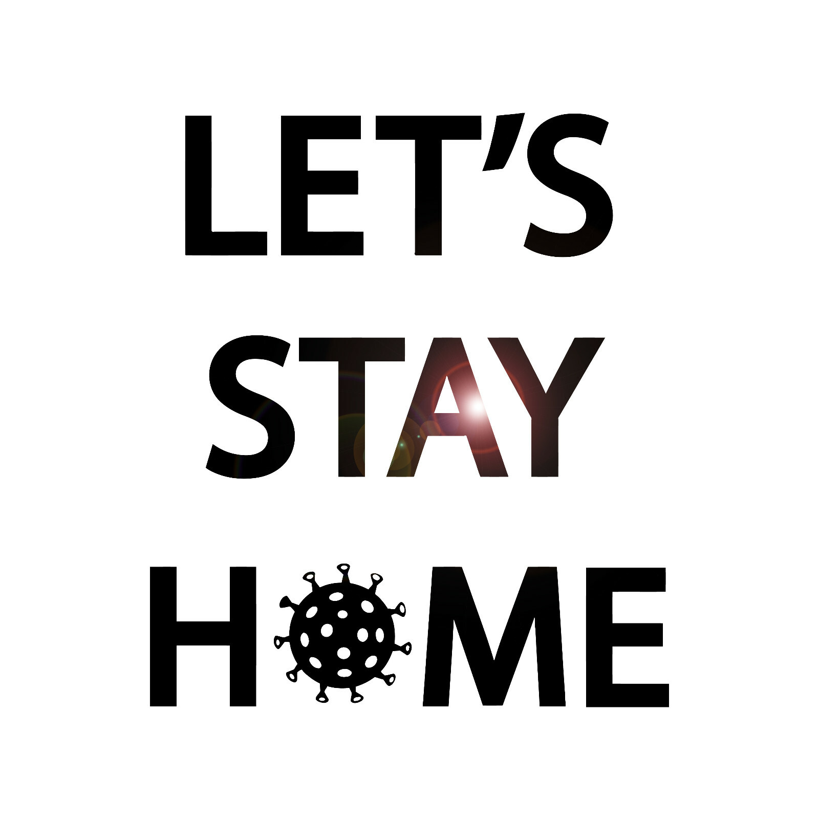 Wall Decal Stay Home Prevention Health Interior Vinyl Decor gz425