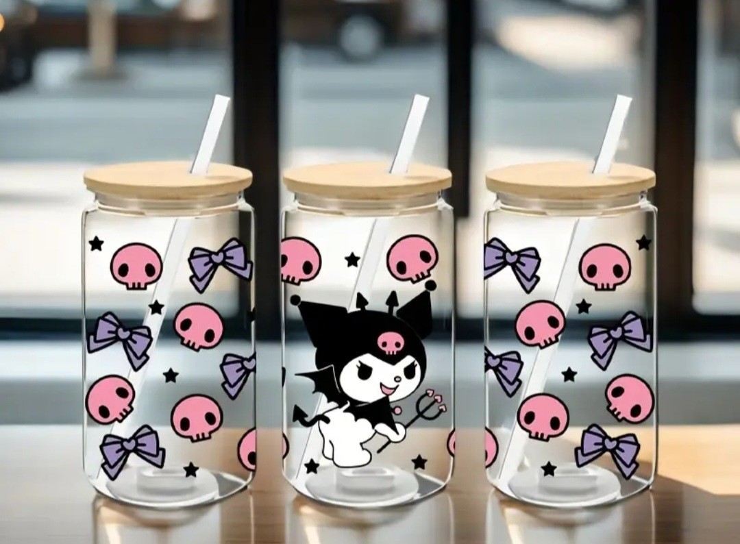 Sanrio Hello Kitty Kuromi UV Transfer Stickers for Cups Free Shipping