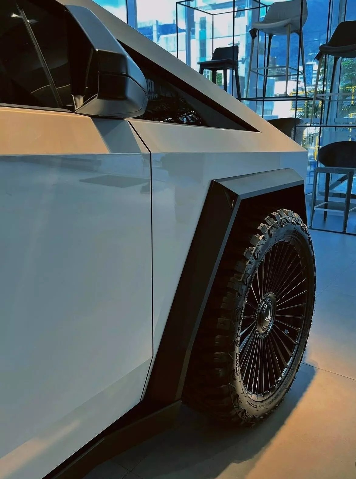 Tesla Cybertruck PreCut PPF Paint Protection Film Wrap Color Change Pearl White
