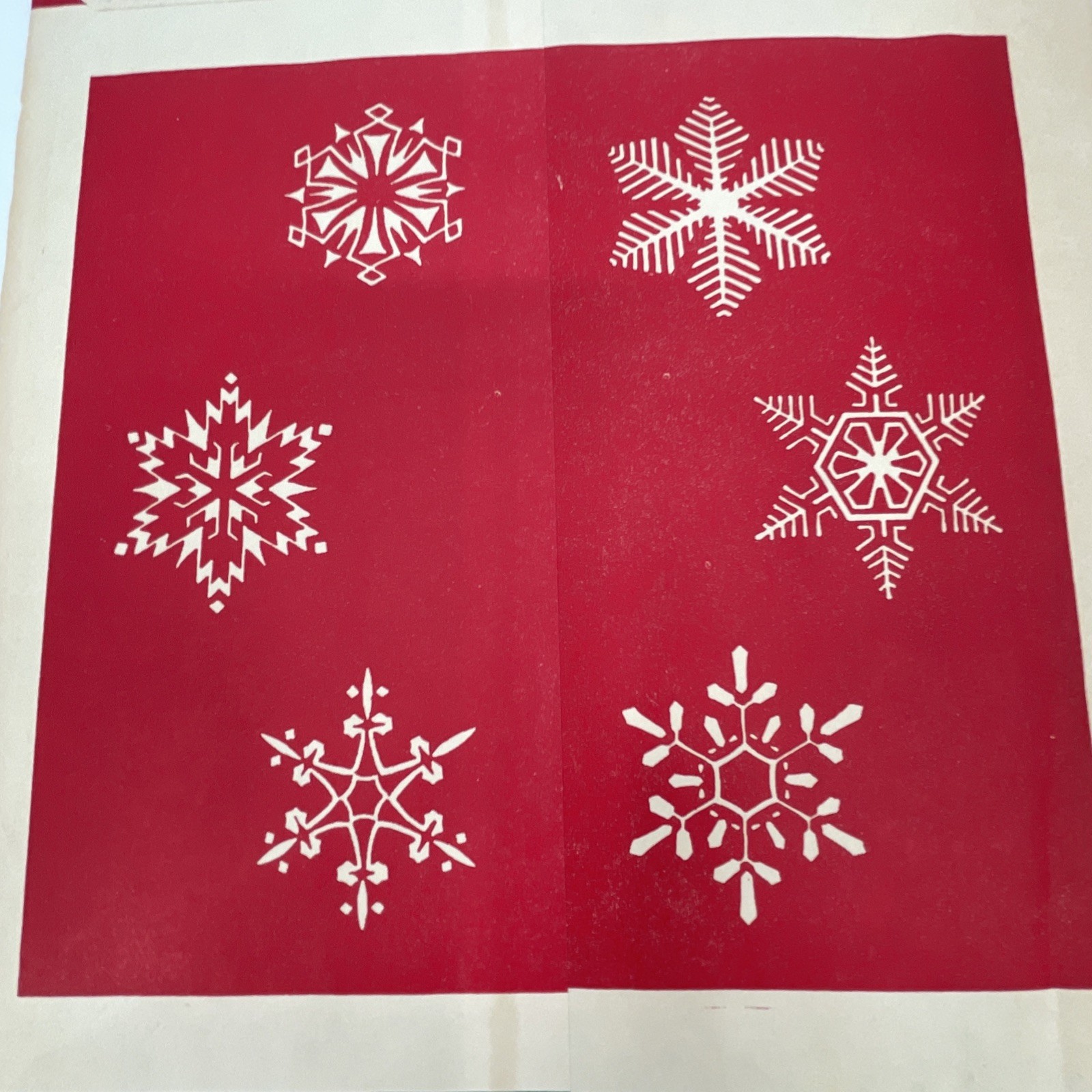 Vintage Reinke Christmas Window Clings 21 Press-On Snowflake Designs NEW SEALED