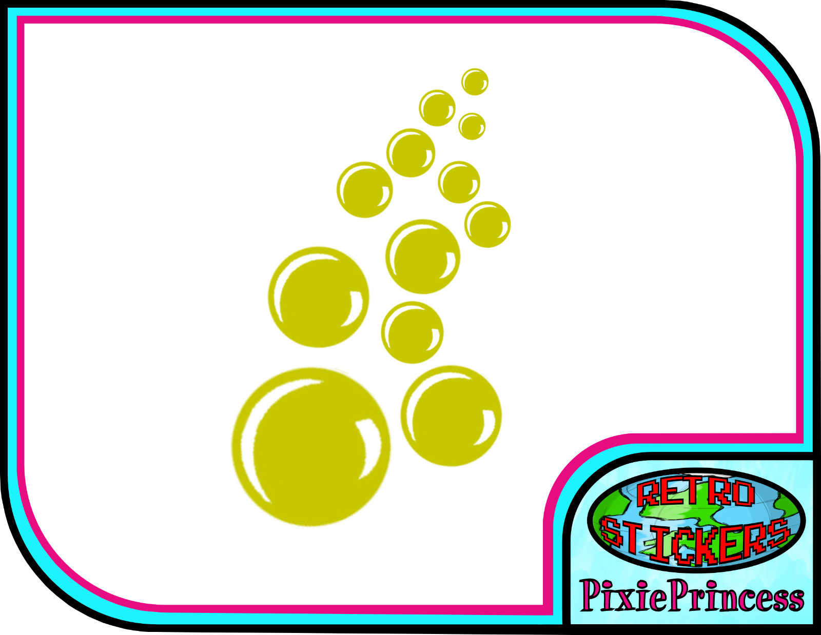 Bubbles A Vinyl Stickers Wall Bathroom Shower Window Mirror Home Tile Art Decal