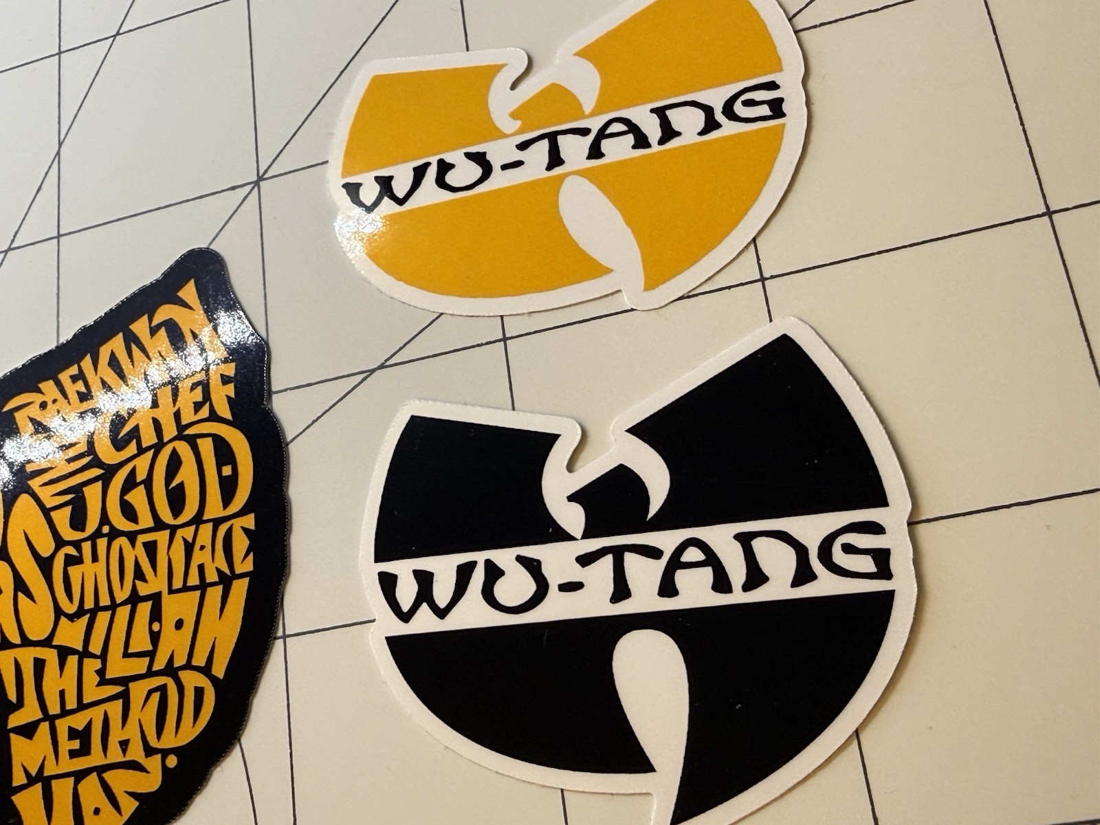 Wu Tang Clan Stickers Collage Logo 3 Sticker Lot