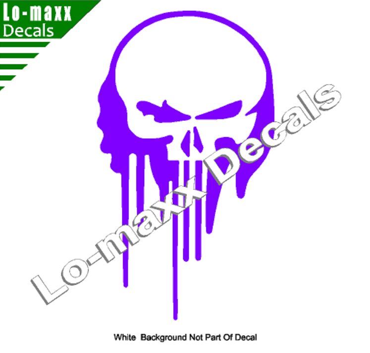 Punisher Skull Death Head Graffiti Art High Performance Die Cut Vinyl Decal