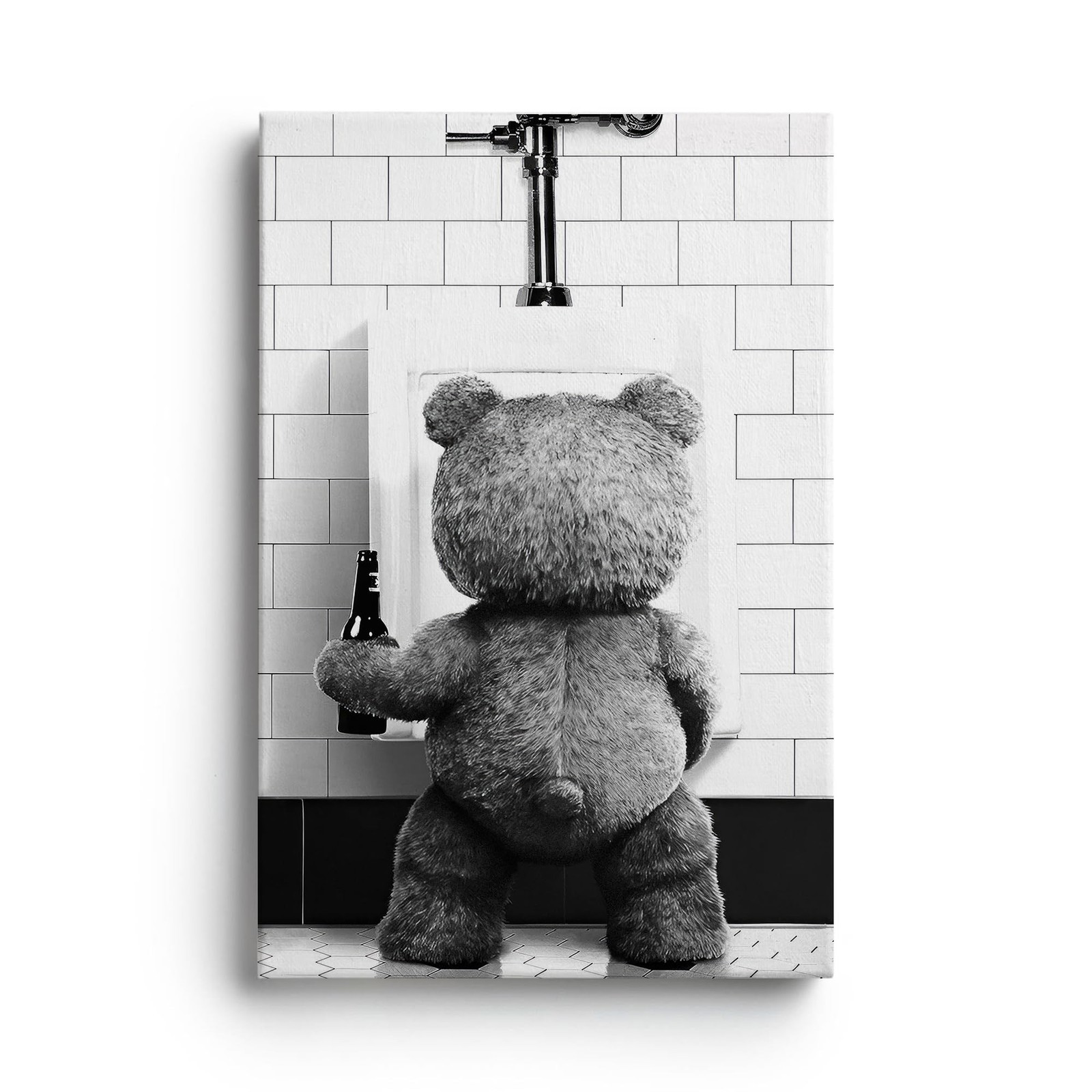 DIHSIEG Inspirational Canvas Wall Art funny bathroom wall art Print Poster, F…