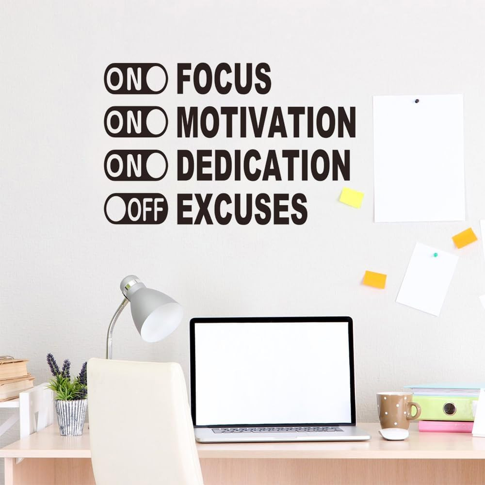 Inspirational Wall Decals, Gym Decor, Office Decals,Vinyl Art Motivational Quote